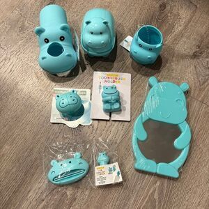 Kid's Hippo Bath Set 7 Pieces